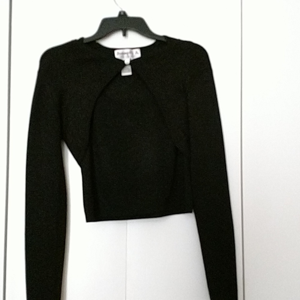 Black and Silver Top with Shrug